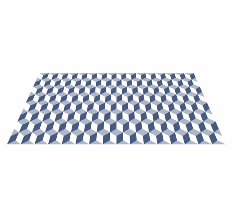 Azulejos em tons de azul tapete moderno - TenStickers