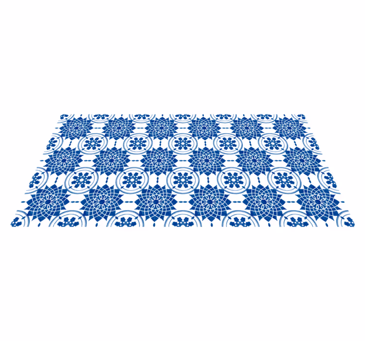Ilustração azulejos tapete moderno - TenStickers