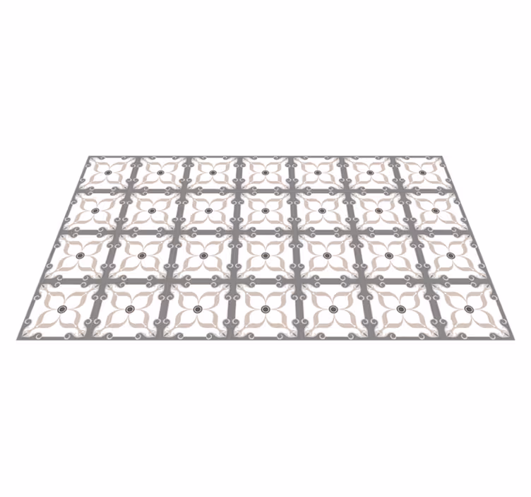 Tapete moderno em azulejo rosa - TenStickers