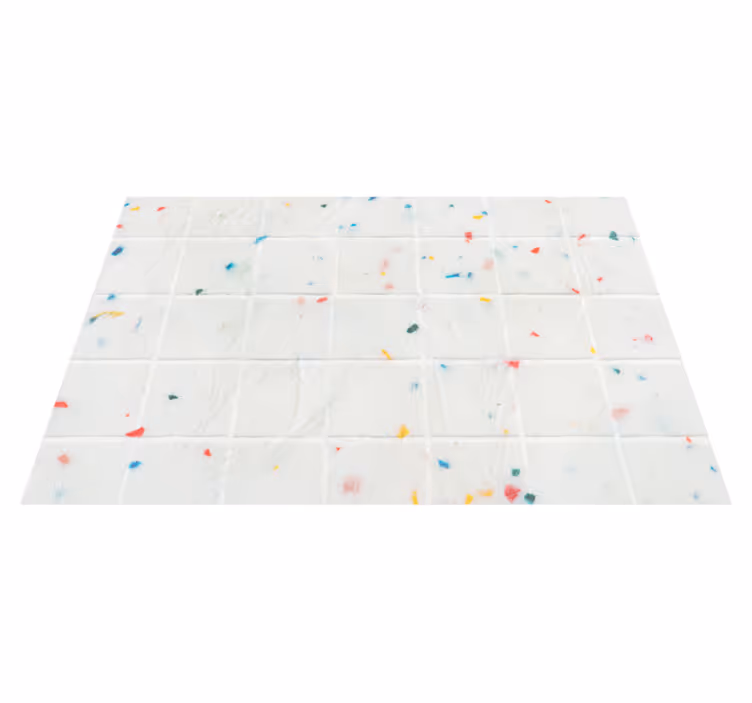 Tapete vinílico azulejos padrão de telha terrazzo - TenStickers