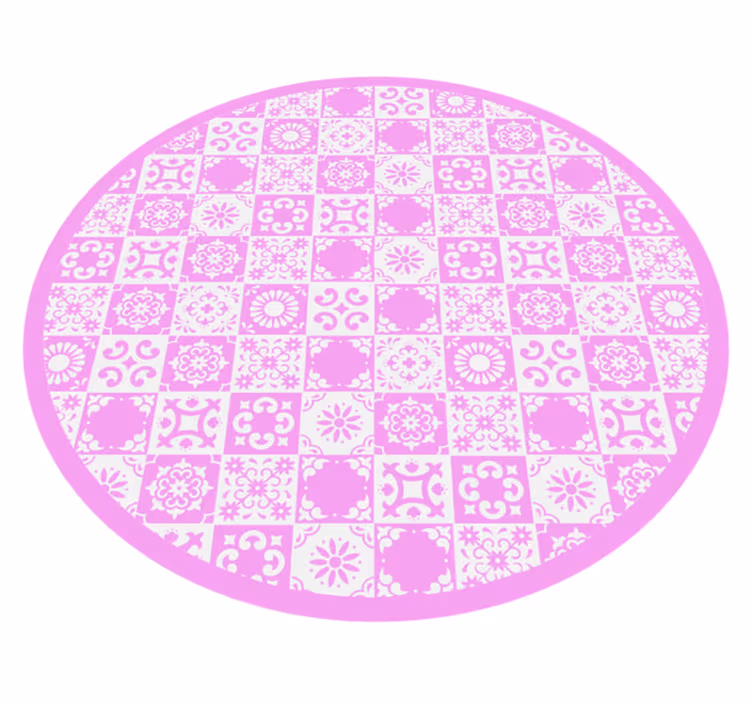 Tapete vinílico de mandala círculo inspirado em mandala - TenStickers