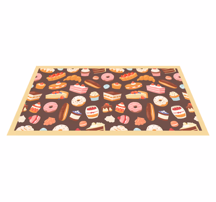 Tapete em vinil infantil padrão de doces - TenStickers