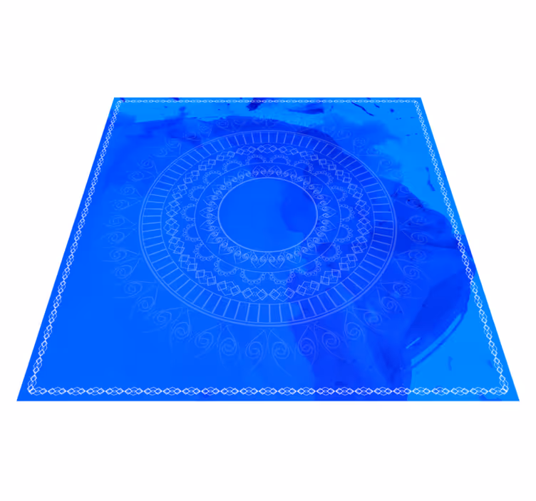 Mandala blue lights mandala vinil tapete - TenStickers