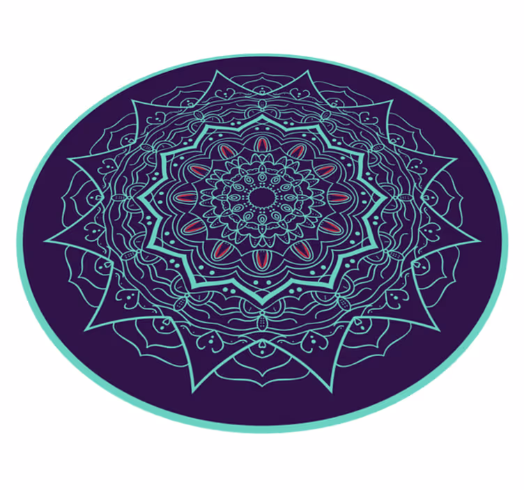 Tapete vinílico de mandala desenho de círculo de mandala - TenStickers