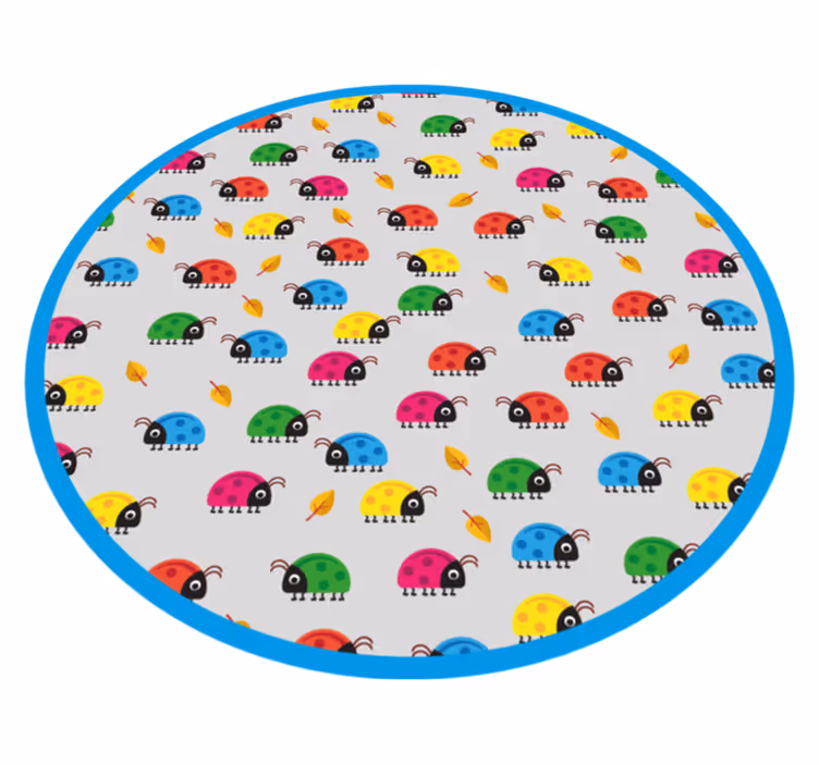Tapete vinílico infantis círculo de carro colorido - TenStickers