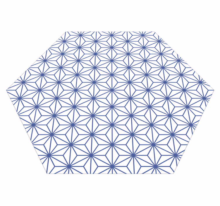 Tapete vinílico geométricas padrões geométricos de estrelas - TenStickers