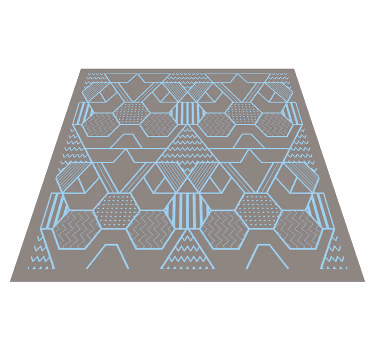 Tapete vinílico geométricas formas abstratas geométricas - TenStickers