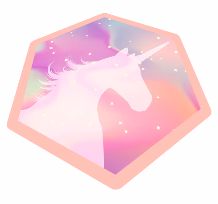 Tapete vinílico para bebés unicórnio mítico - TenStickers