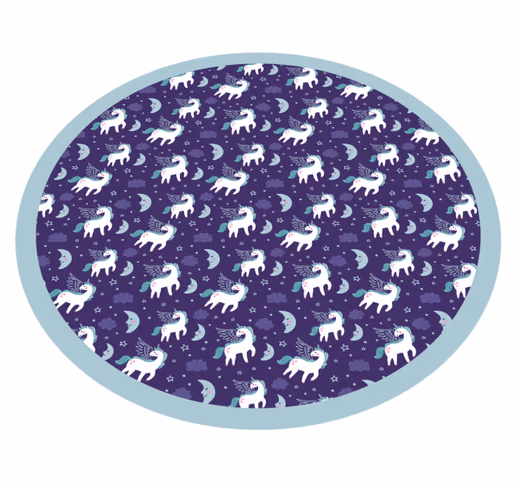 Tapete em vinil infantil círculo do urso polar - TenStickers