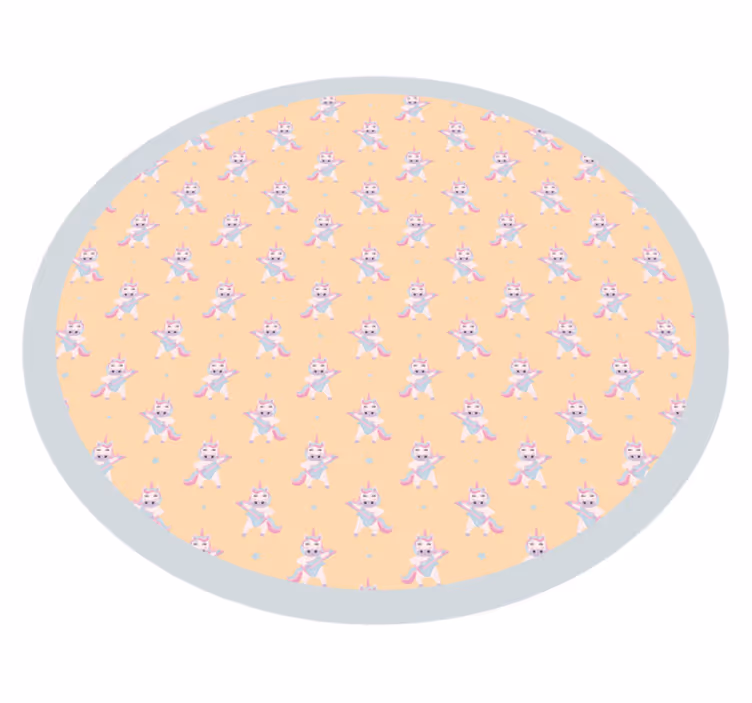 Tapete vinílico para bebés rodela de coelho - TenStickers