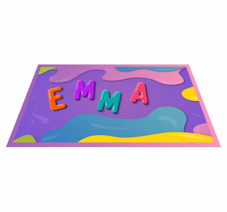 Tapete vinílico com nome nome personalizado - TenStickers