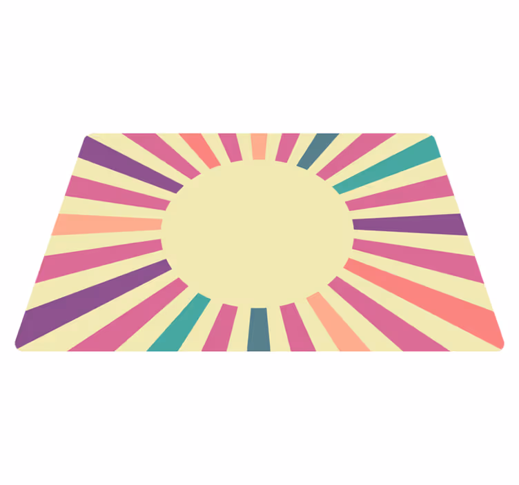 Tapete vinílico geométricas design de linhas radiantes - TenStickers