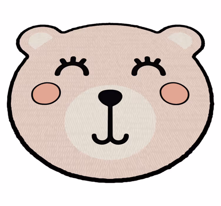 Tapete vinílico infantis peça de personagem de urso - TenStickers