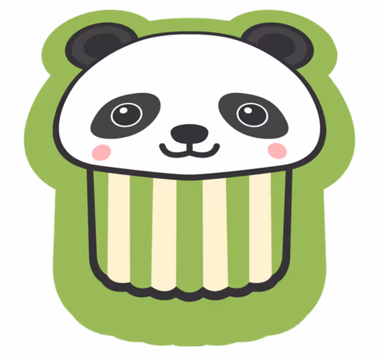 Anime feliz panda animal tapete - TenStickers
