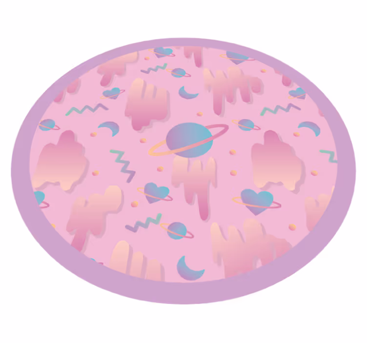 Tapete vinílico para bebés brincadeira planetária - TenStickers