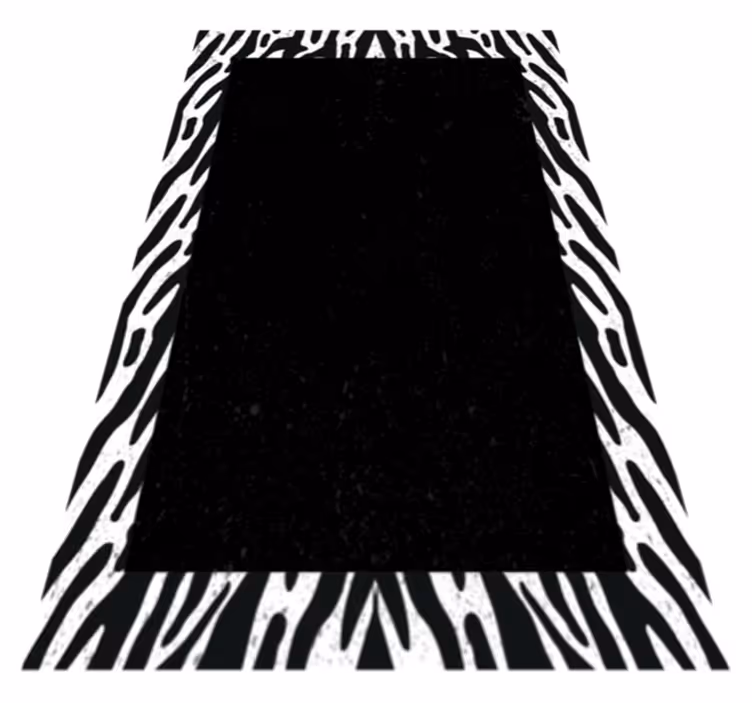Tapete vinílico estampa de animal zebra monocromática - TenStickers