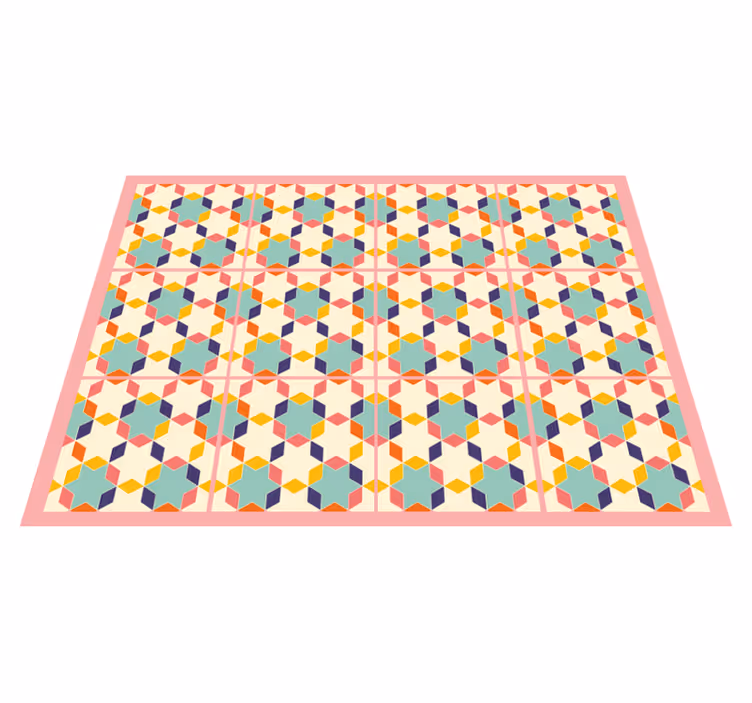 Tapete de azulejos vintage colorido - TenStickers