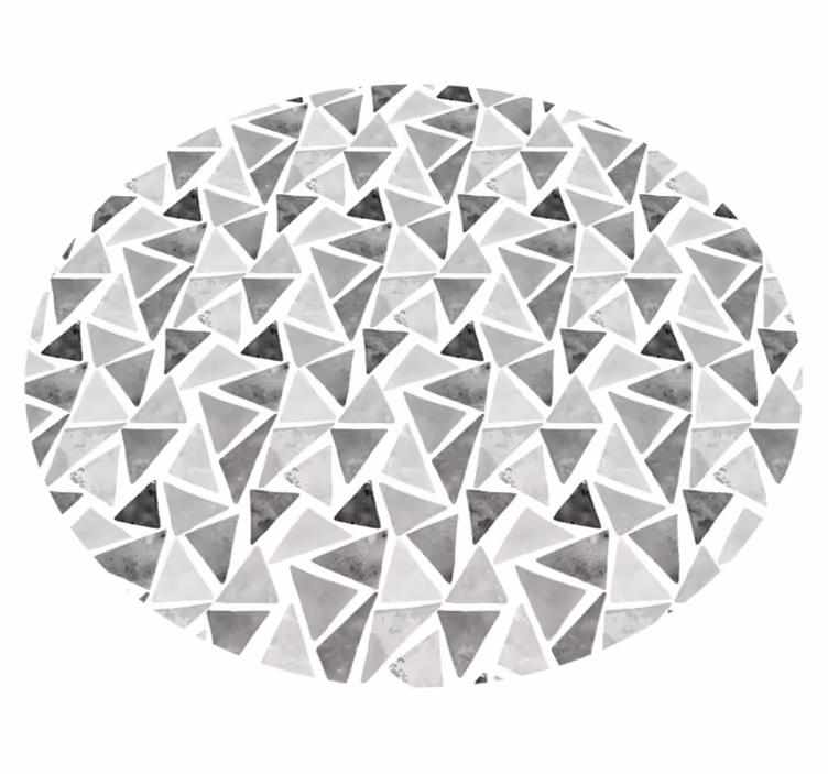 Tons de cinza triângulos geométricos tapetes de vinil - TenStickers