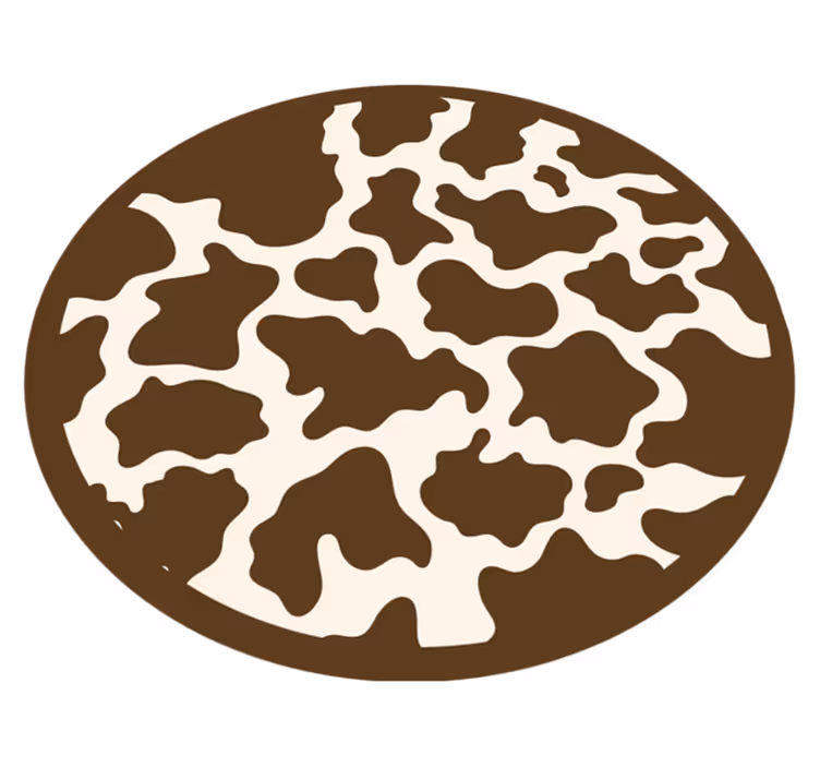 Tapete de vinil com estampa animal de vaca marrom - TenStickers