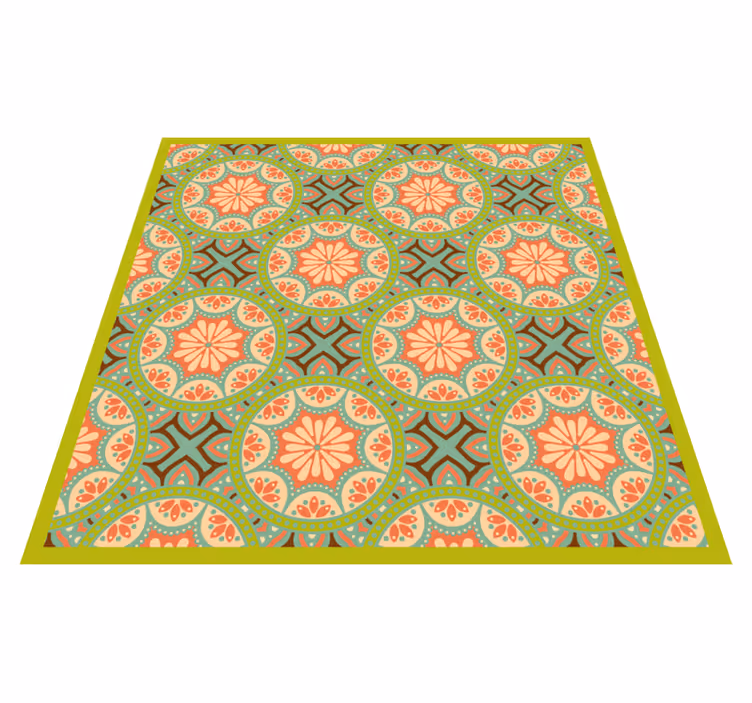 Ladrilhos de mosaico verde persa quadrado - TenStickers