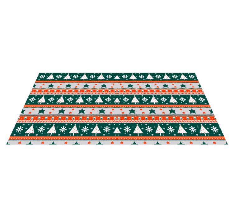 Tapete nórdico padrão de natal - TenStickers