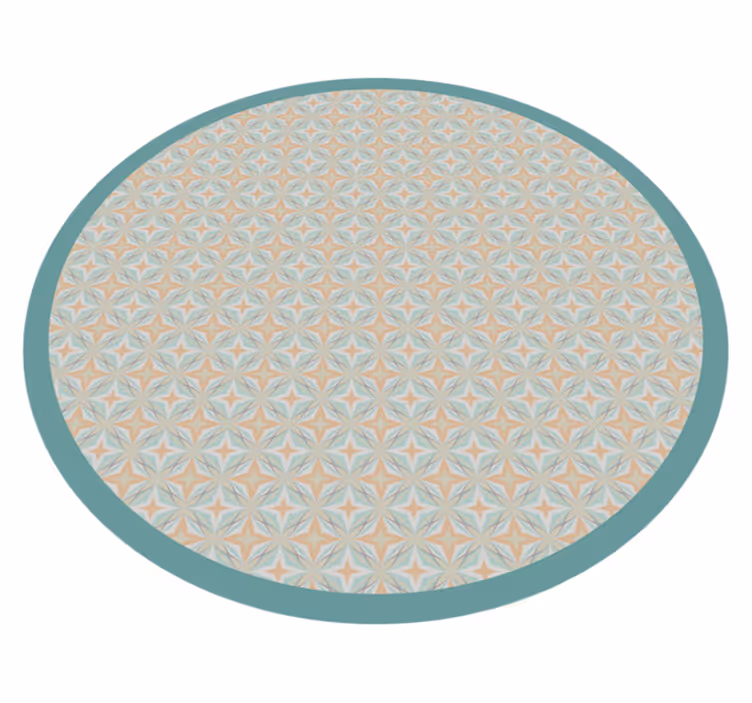 Tapete vinílico mosaico círculo de padrão de mosaico - TenStickers