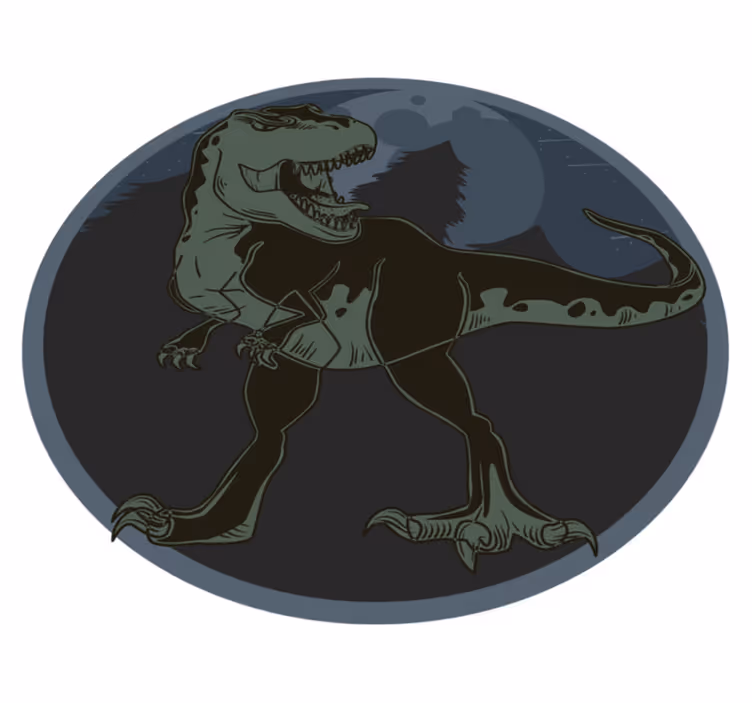 Tapete vinílico de animais ilustração de dinossauro - TenStickers