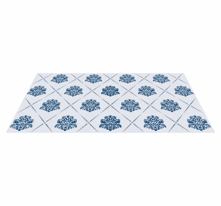 Tapete vinílico azulejos padrão de azulejo tradicional - TenStickers