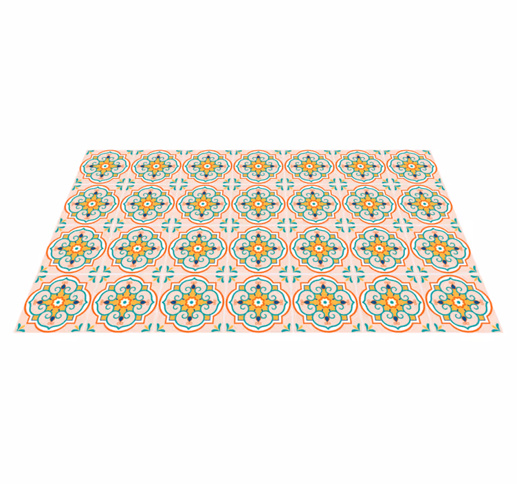 Tapete vinílico azulejos motivo estampado em mosaico - TenStickers