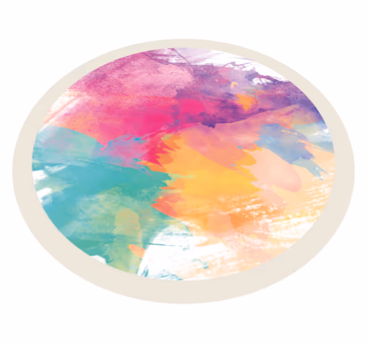Tapete moderno de produtocolorido abstrato - TenStickers