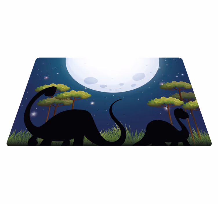 Tapete em vinil infantil circuito de aventura de safári - TenStickers