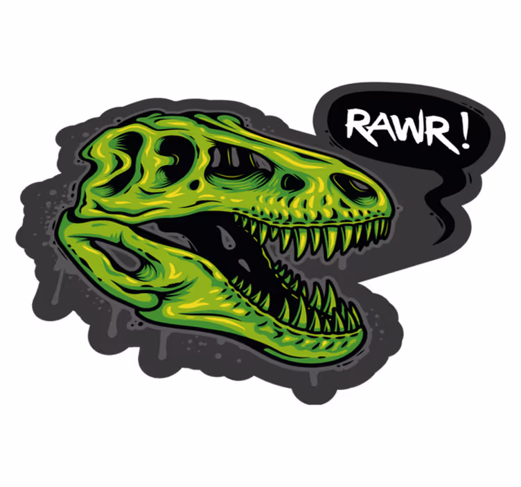 Tapete vinílico de animais gráfico de dinossauro - TenStickers