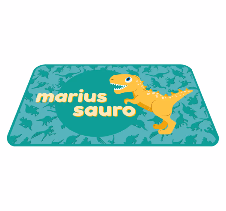 Tapete vinílico infantis dinossauro personalizado - TenStickers
