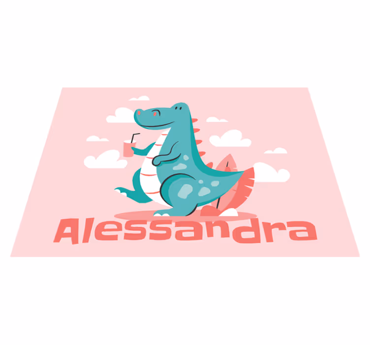 tapete de animal personalizado Dinossauro - TenStickers
