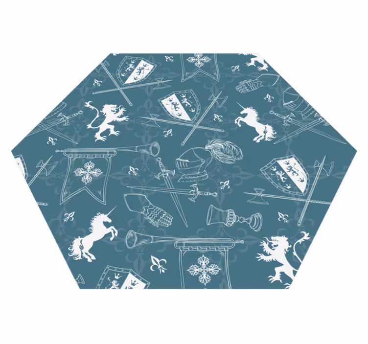 Tapete vinílico de jogos cavalaria medieval - TenStickers