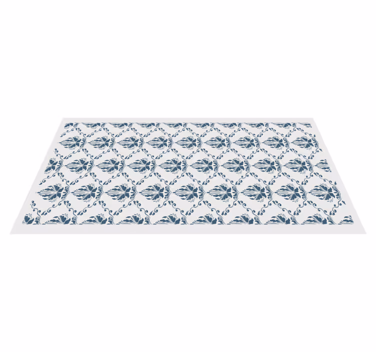 Tapete vinílico azulejos elegante motivo de folhagem - TenStickers