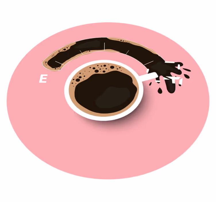 Tapete vinílico texturas café derramado - TenStickers