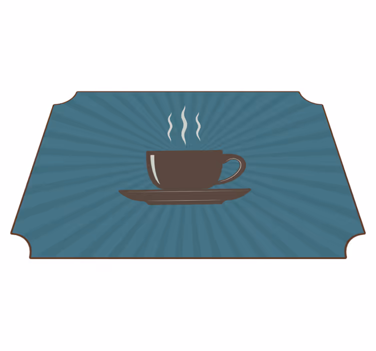 Tapete vinílico frases e textos café fumegante - TenStickers