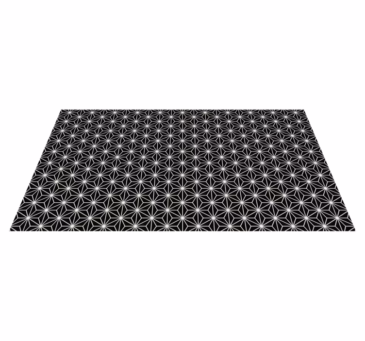 Tapetes de diamantes geométricos em preto e branco - TenStickers