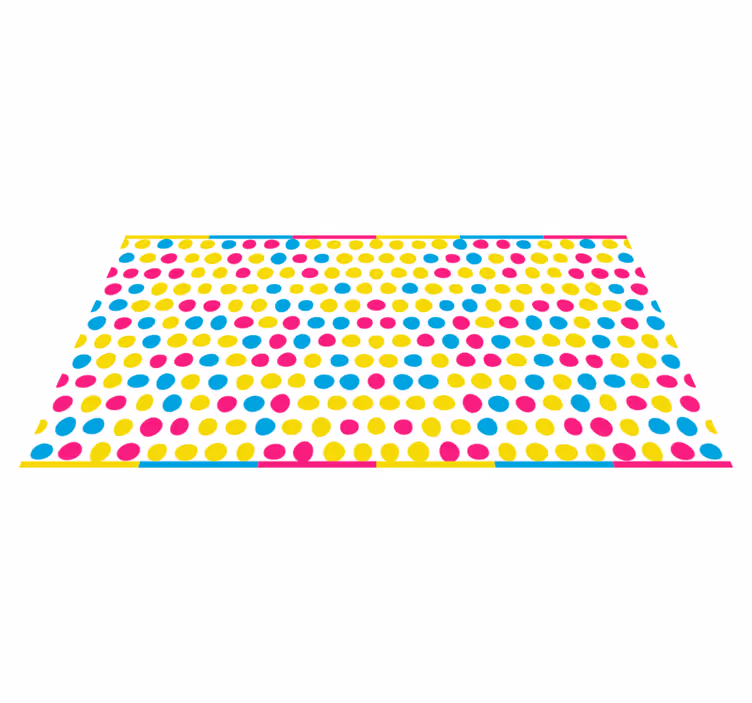 Tapete vinílico às risca matriz de bolinhas - TenStickers