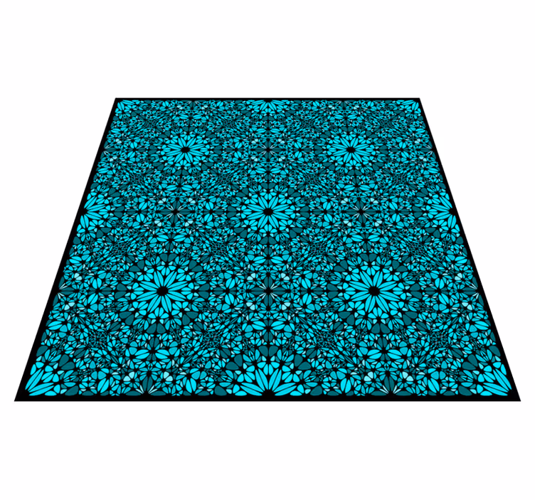 Ladrilhos de mosaico de mosaico azul-petróleo detalhados - TenStickers