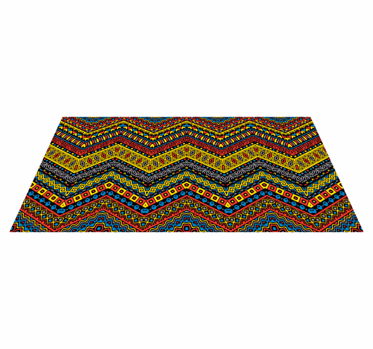 Tapete de vinil tribal colorido - TenStickers