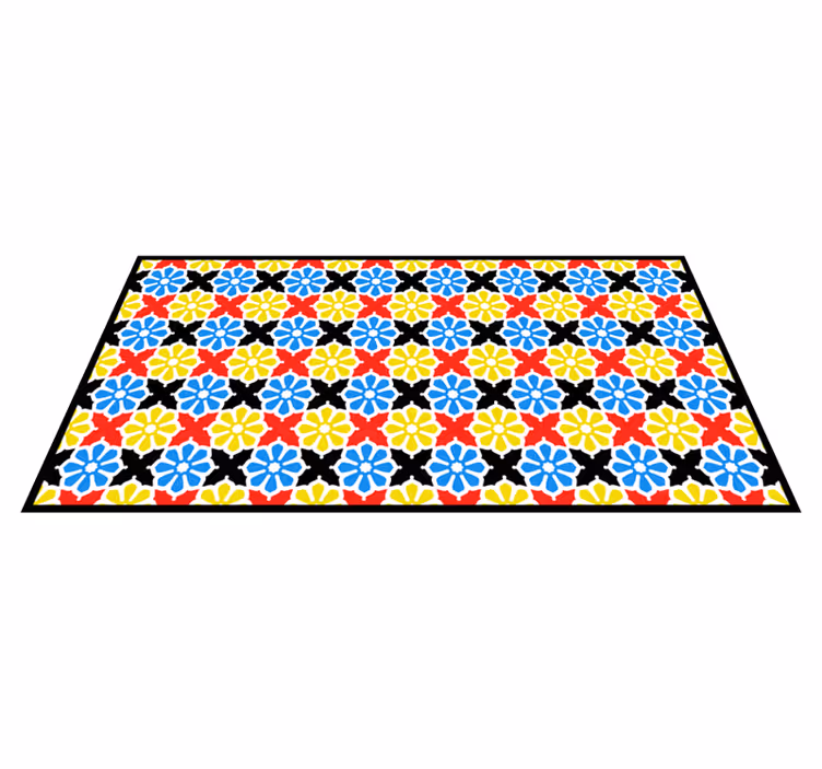 Tapete vinílico mosaico padrão de mosaico colorido - TenStickers