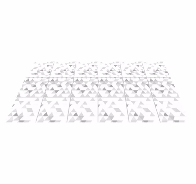 Tapete vinílico geométricas motivos triangulares cinzas - TenStickers
