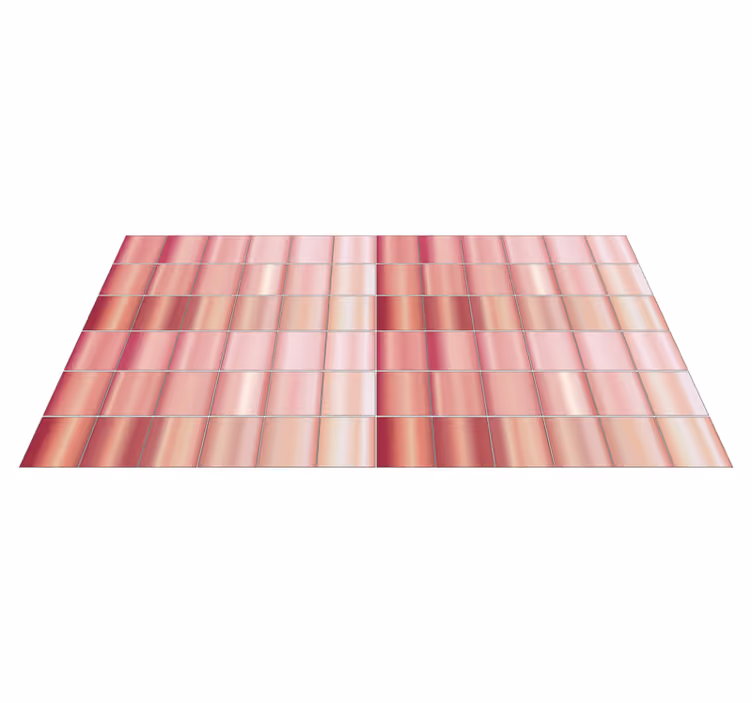 Piso de mosaico de aço vinil carpete - TenStickers