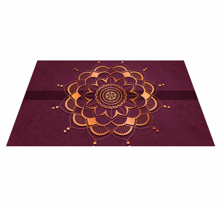 Tapete vinílico de mandala enfeite de chão de mandala - TenStickers