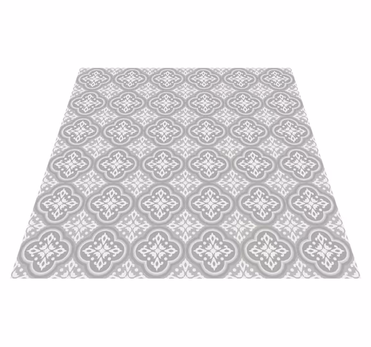 Carpete de azulejos portugueses cinza - TenStickers