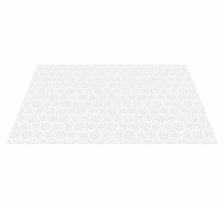 Tapete de ladrilho hidráulico floral - TenStickers