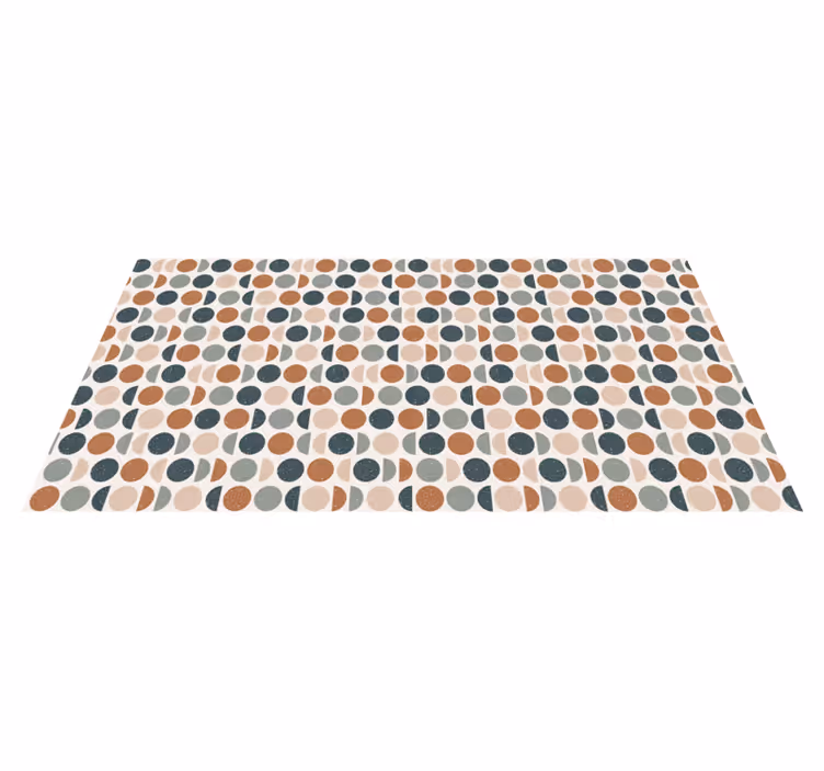 Tapete vinílico geométricas padrão de pontos retrô - TenStickers