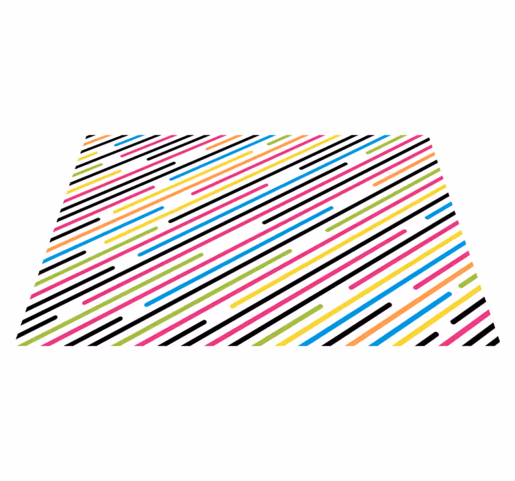 Tapete moderno de riscas coloridas - TenStickers